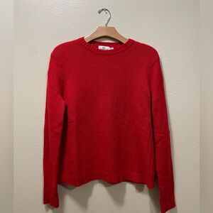 New Vineyard Vines Womens Cashmere Red Sweater Wool Yak Knit Pullover​